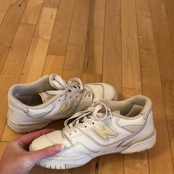 New Balance Cream and White Sneakers - Picture 1 of 2
